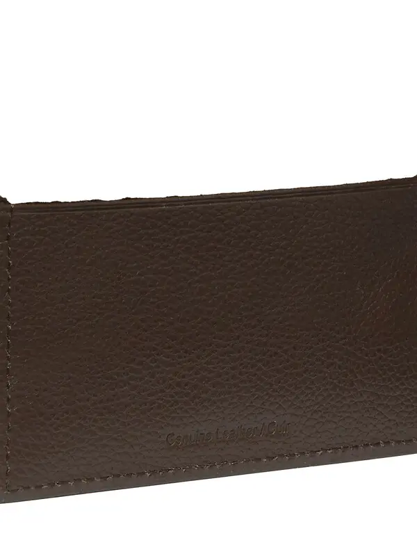 Protected Logo Embossed Leather Card Holder 1 Image