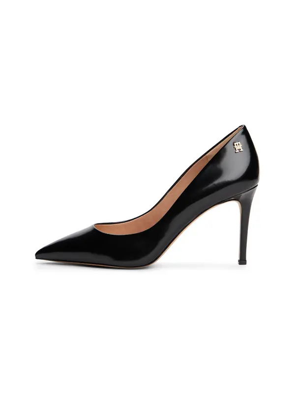 Leather Stiletto Court High Heels 2 Image