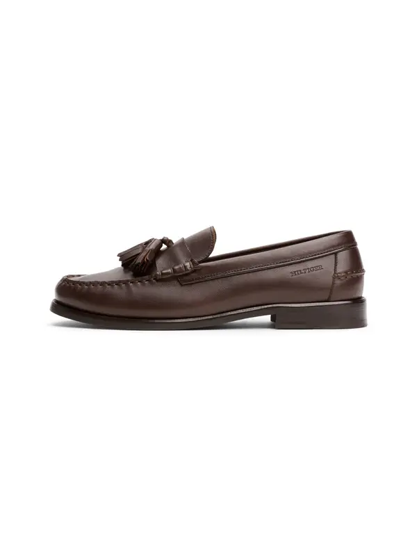 Leather Tassel Loafers 2 Image