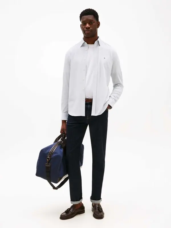 Regular Fit Herringbone Shirt 1 Image