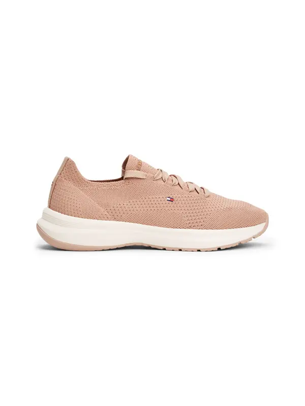 Edgy Flag Embroidery Knit Trainers 2 Image