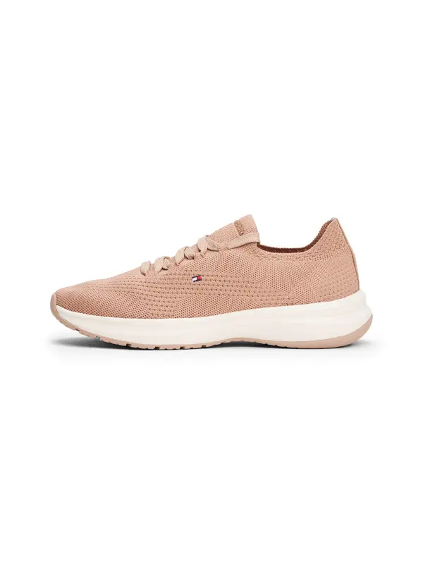 Edgy Flag Embroidery Knit Trainers 3 Image