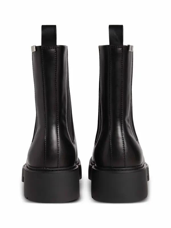 Leather Combat  Chelsea Boots 2 Image