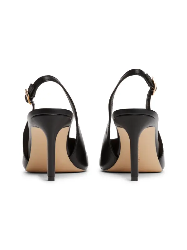 Square Leather Slingback 2 Image