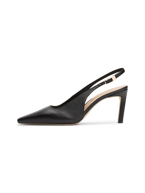 Square Leather Slingback 3 Image