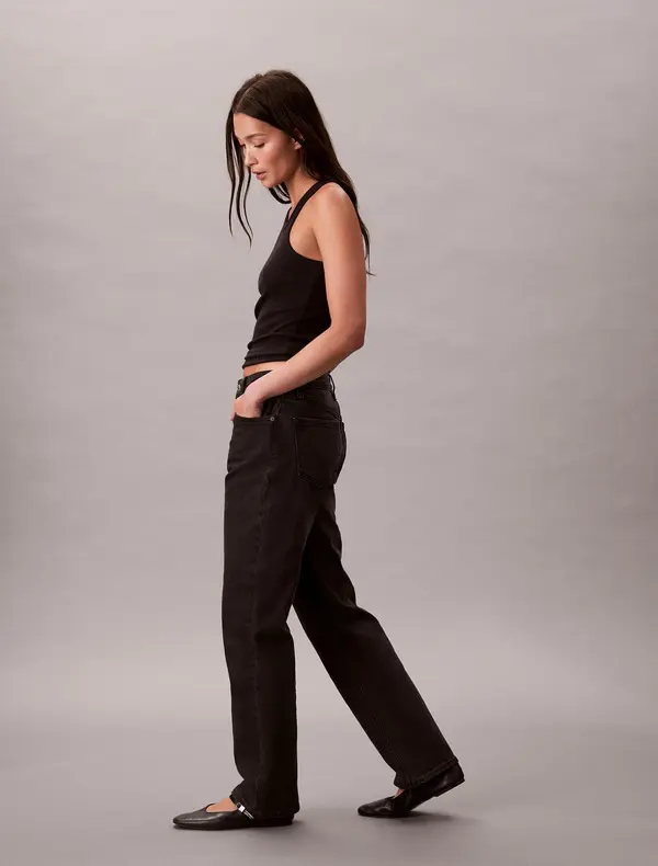 High Rise Straight Jeans 2 Image