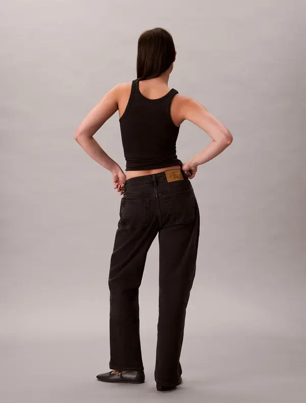 High Rise Straight Jeans 3 Image