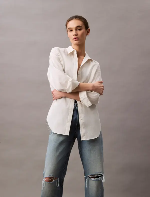 Mid Waist Straight Jeans 2 Image