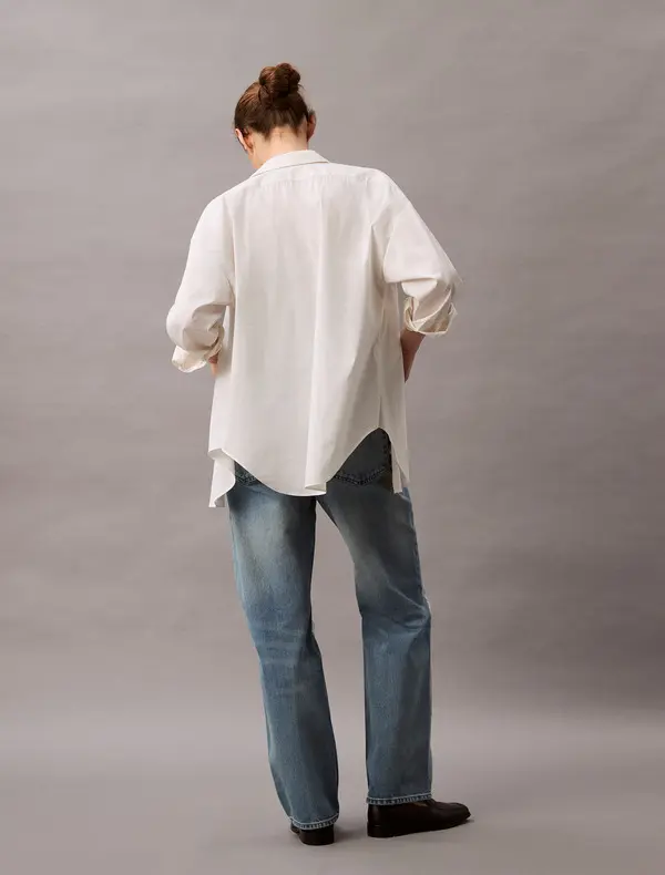 Mid Waist Straight Jeans 4 Image