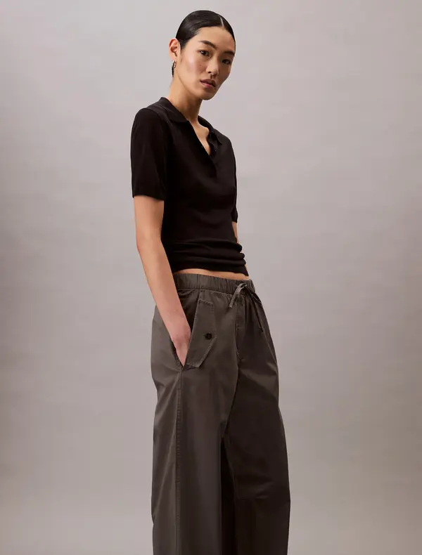 Stretch Cotton Cargo Trousers 1 Image