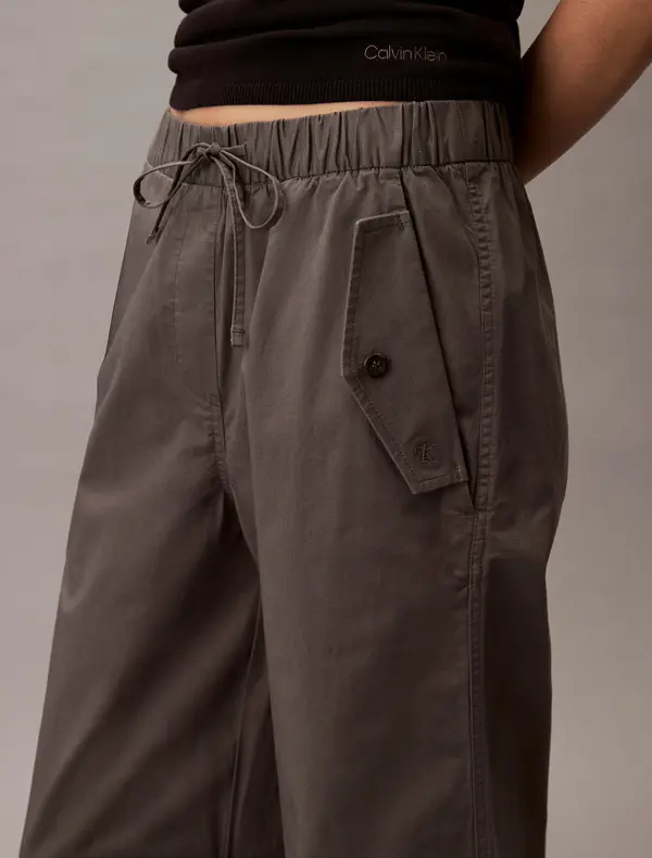 Stretch Cotton Cargo Trousers 3 Image