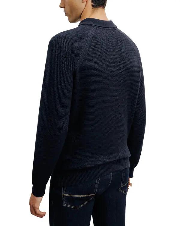 Polo-neck Sweater with buttons and stitches 1 Image