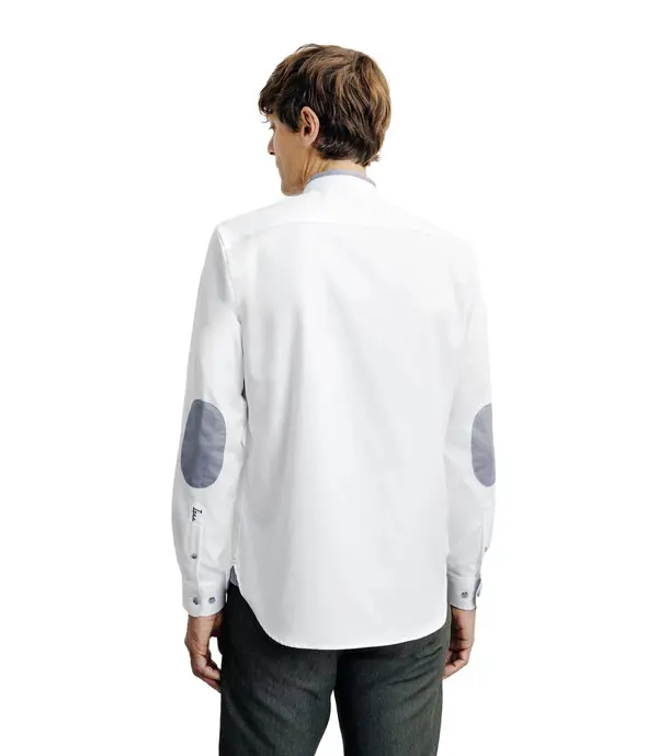 Long-sleeved shirt with mao collar  2 Image