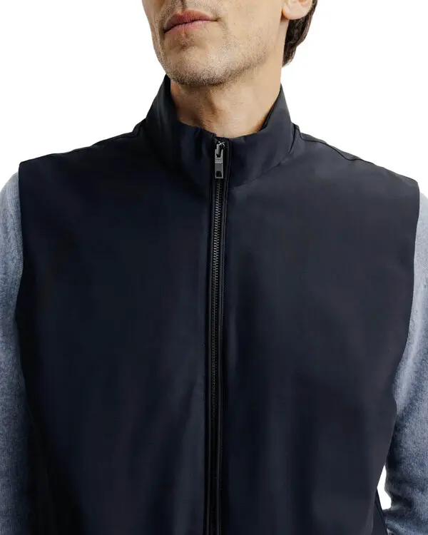 Sleeveless Padded Jacket  with stand-up collar 2 Image