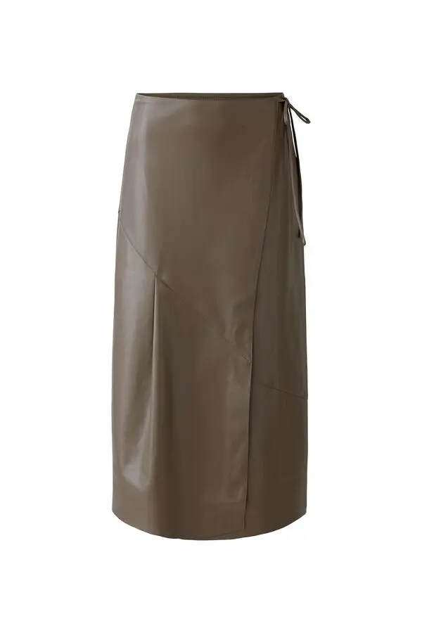 Leather-look wrap skirt 1 Image