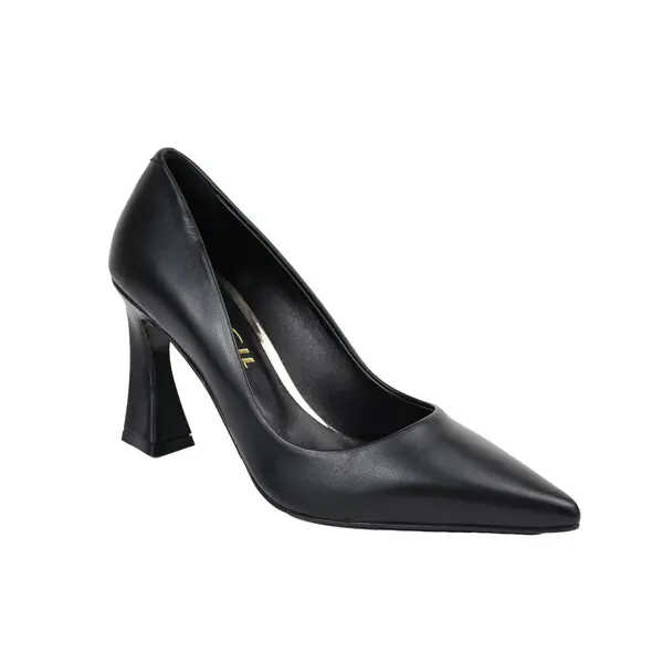 Pointed-Toe High Heels With Flared Heel 1 Image