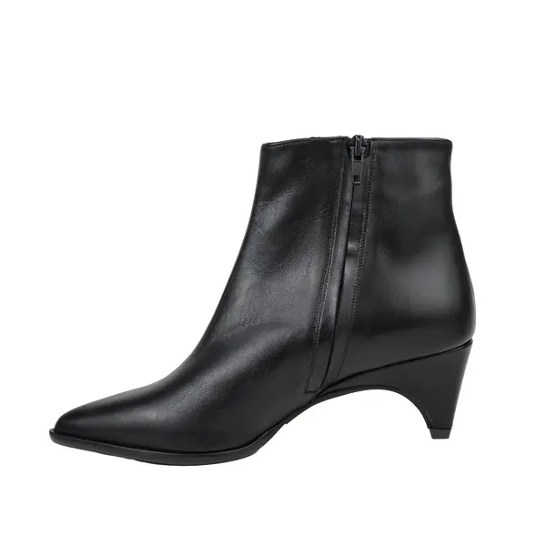 Patent Leather Ankle Boots With Kitten Heel 1 Image
