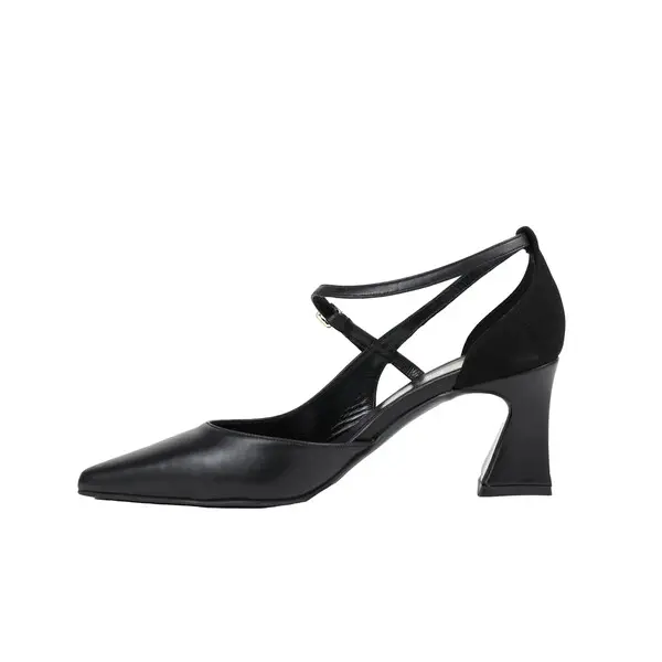 Pointed-Toe Pumps With Ankle Strap 1 Image