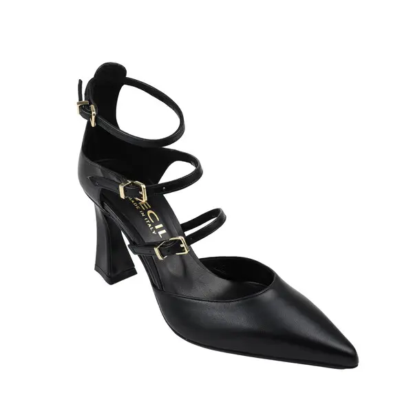 Pointed-Toe Heels With Buckled Straps 1 Image