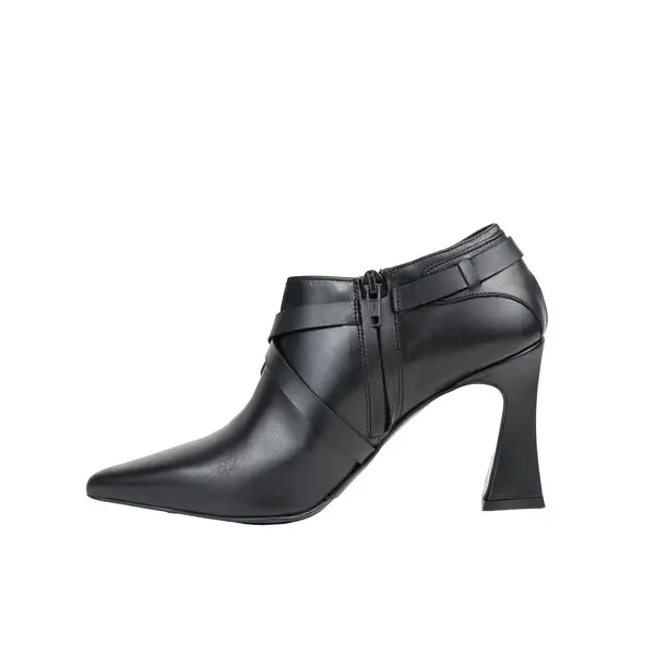 Studded Ankle Boots With Buckle Strap 1 Image