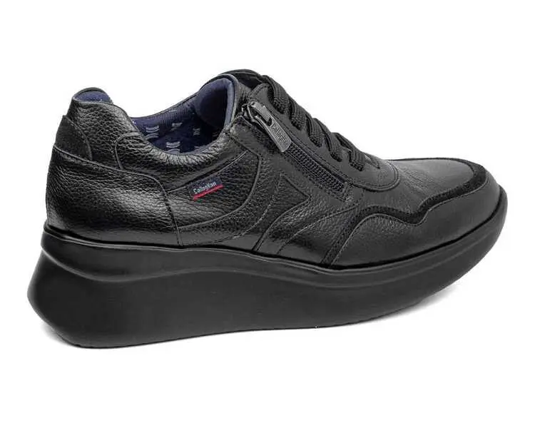 Leather Platform Sneaker With Side Zipper 2 Image