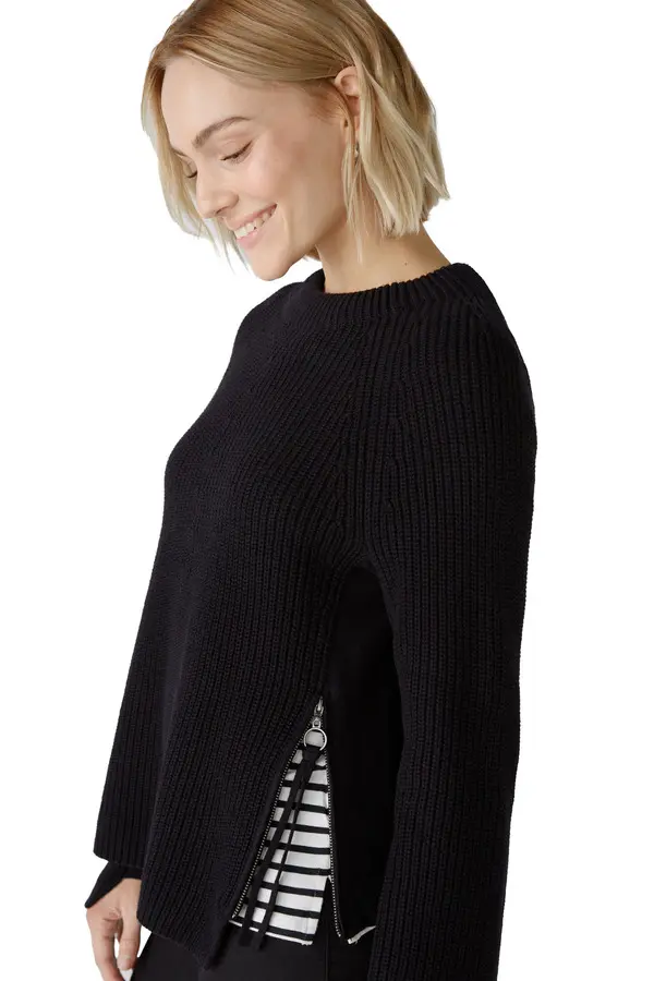Ribbed knit Long Sleeves Pullover 1 Image