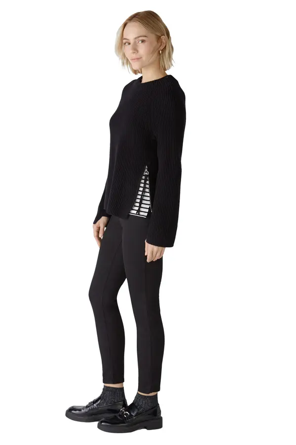 Ribbed knit Long Sleeves Pullover 4 Image
