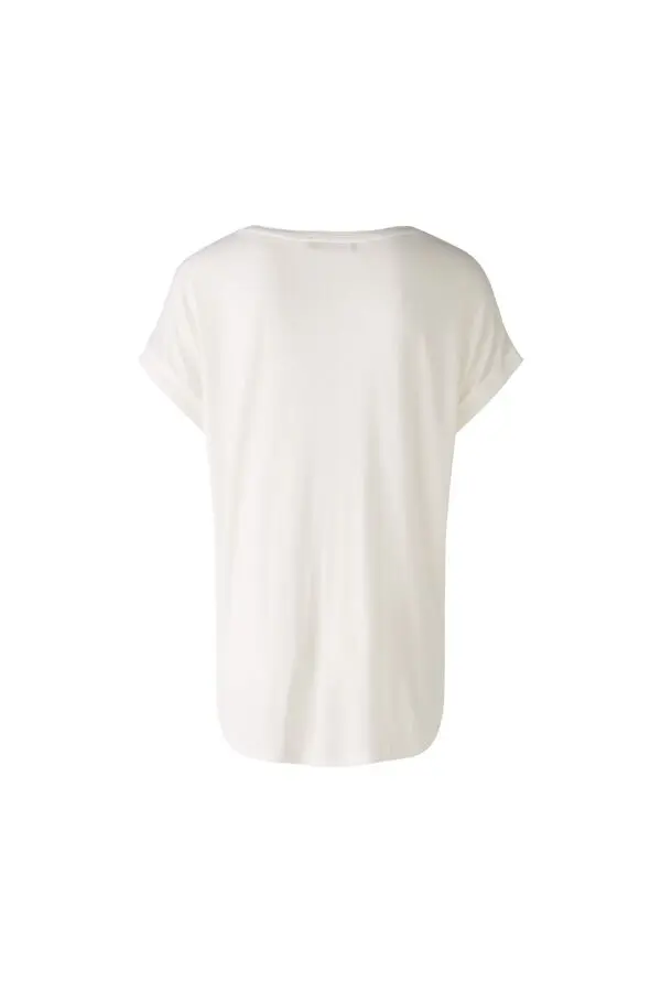 Crew neck with ribbed trim Short Sleeves Top 3 Image