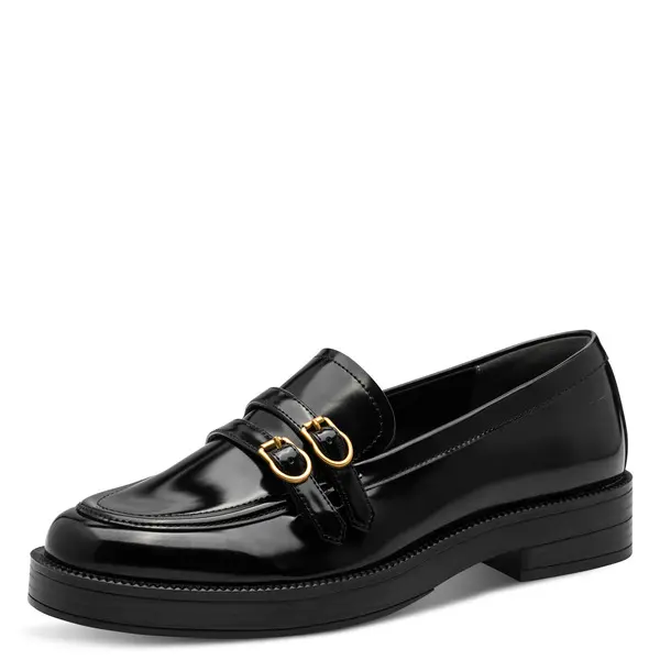 Patent Loafers with Buckle Detail 3 Image