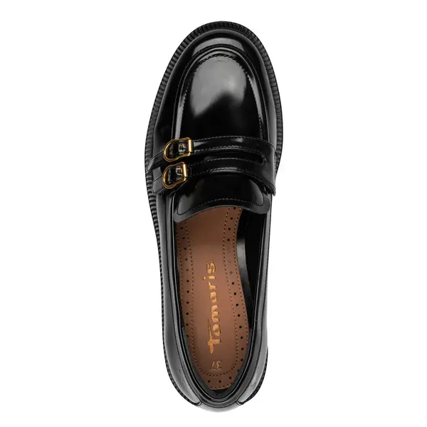 Patent Loafers with Buckle Detail 5 Image