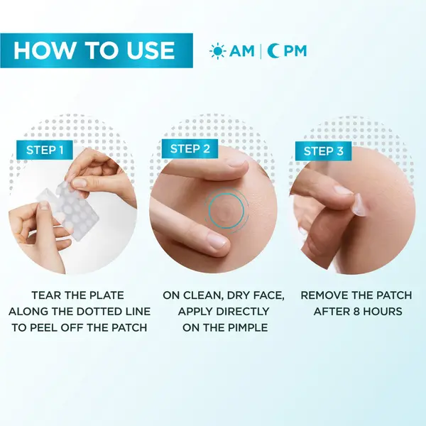 Skin Active Fast Clear Invisible Pimple Patch 8 Hours Hydrocolloid  6 Image