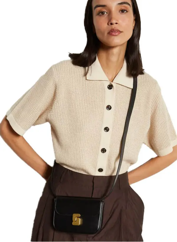 Mini Leather Crossbody Bag 1 Image