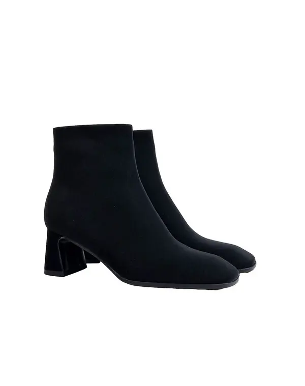Low Heeled Suede Ankle Boots 2 Image