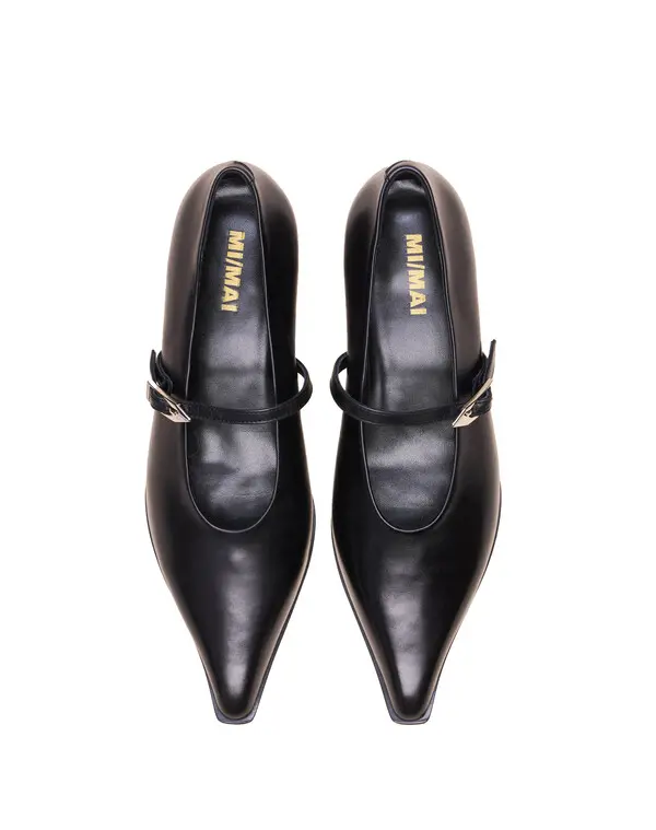 Pointed-Toe Mary Jane Heeled Pump 2 Image