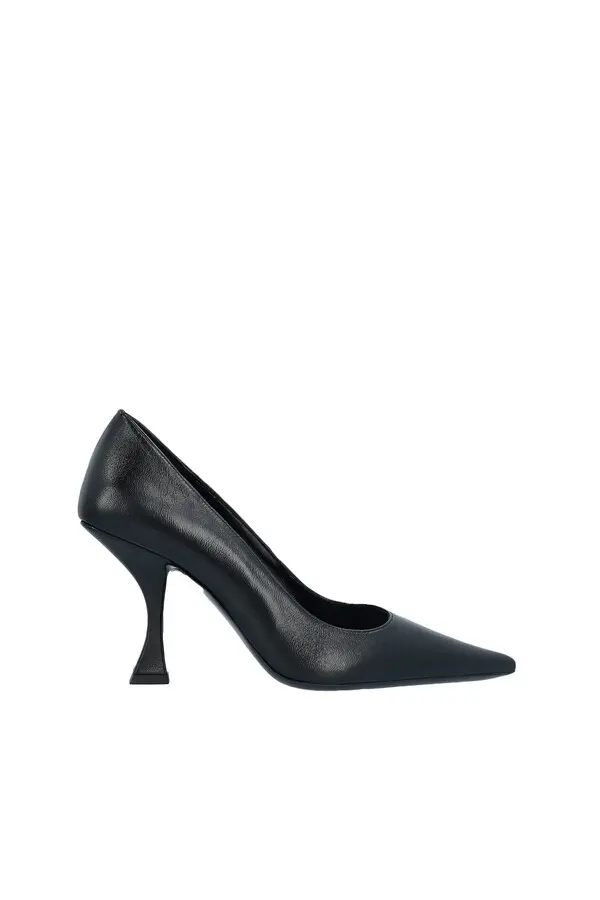 Pointed-toe Pump with Sculptural Flared Heel
 4 Image
