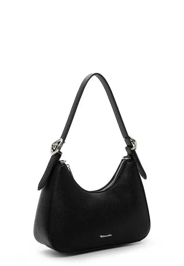 Leather Curved Shoulder Bag 4 Image