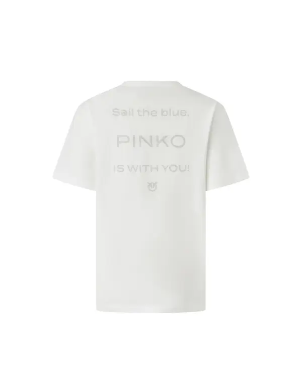 Rhinstone Logo Short Sleeve T-shirt 1 Image