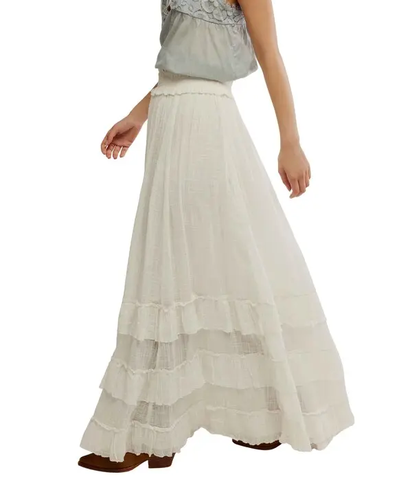 Brynn Mid Rise Tiered Ruffle Maxi Skirt 1 Image