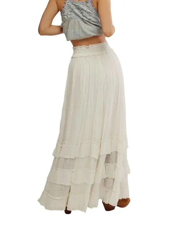 Brynn Mid Rise Tiered Ruffle Maxi Skirt 3 Image