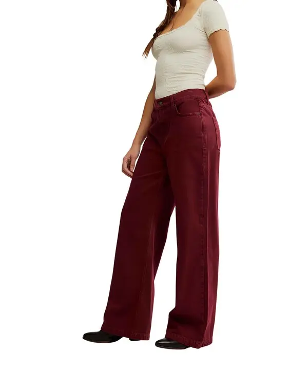 Straight Wide Leg Jeans 2 Image