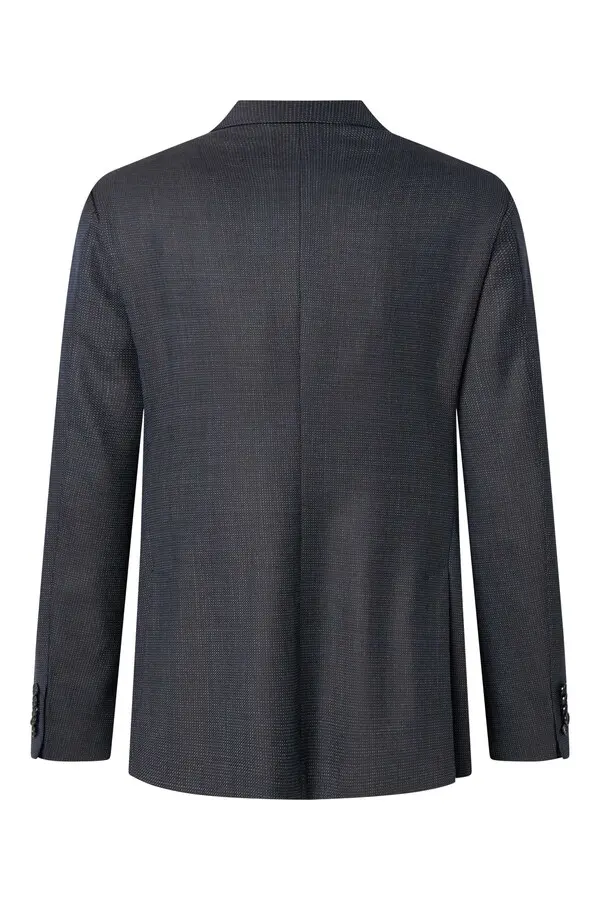 Textured Blazer with Contrast Lining 1 Image