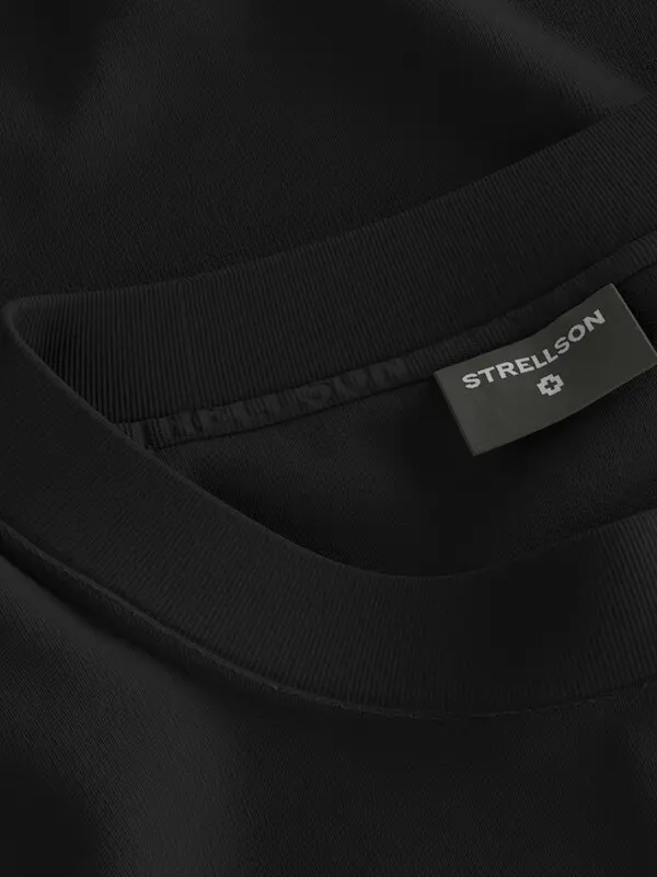 Round neck Sweatshirt with Logo Patch 1 Image