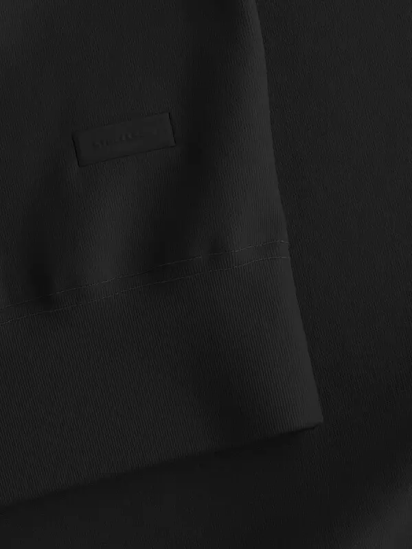 Round neck Sweatshirt with Logo Patch 4 Image