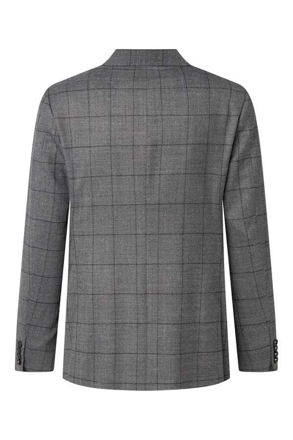 Grey Check Blazer 1 Image