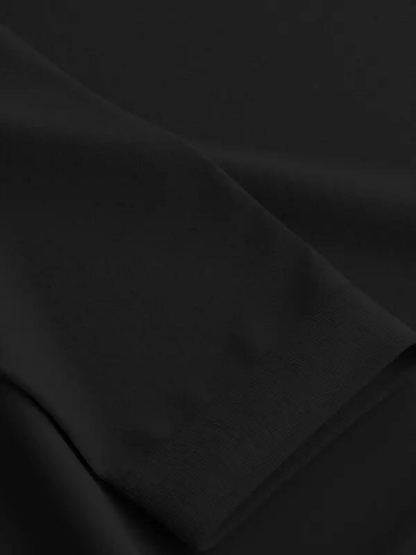 Knit Long-Sleeve Button Polo 2 Image