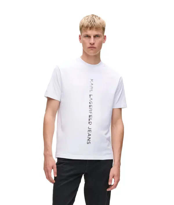 Vertical logo Crew Neck T-shirt 1 Image