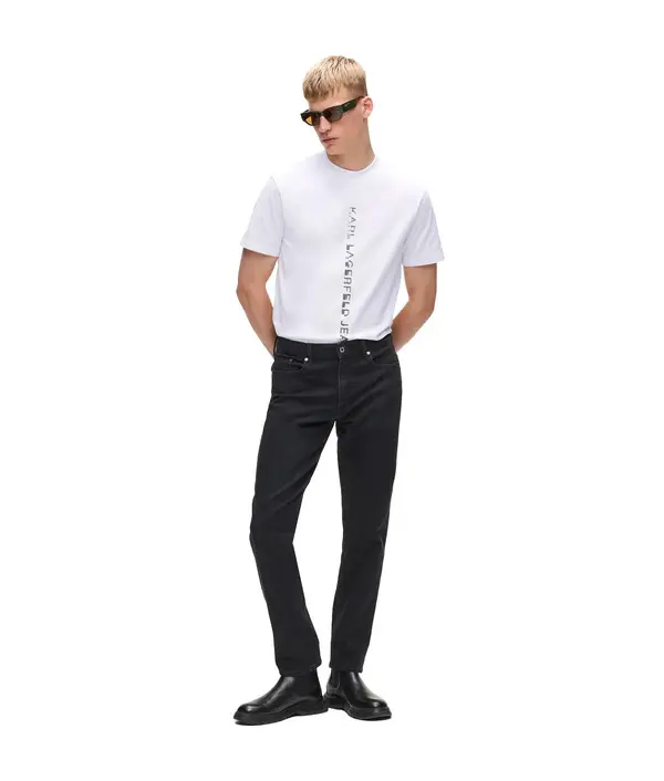 Vertical logo Crew Neck T-shirt 4 Image