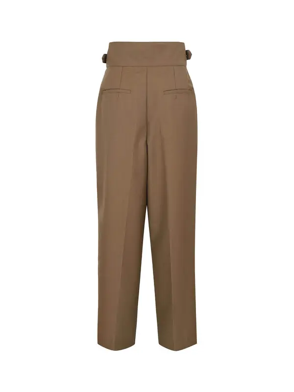 Suit Trousers with Buckle Belt 2 Image