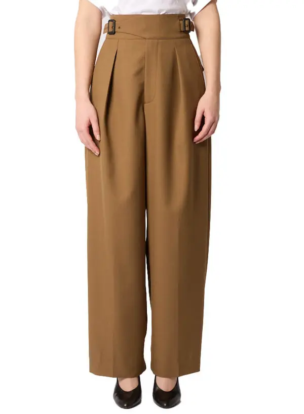 Suit Trousers with Buckle Belt 5 Image