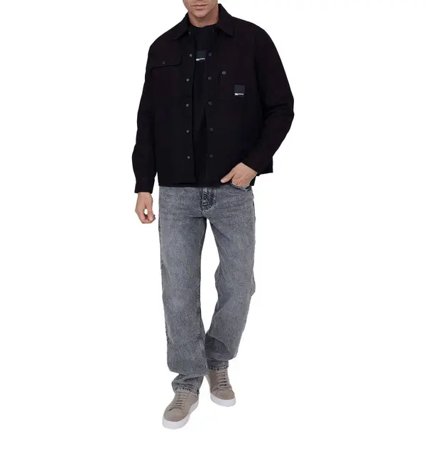 Long Sleeves Shirt  with Logo Patch 2 Image